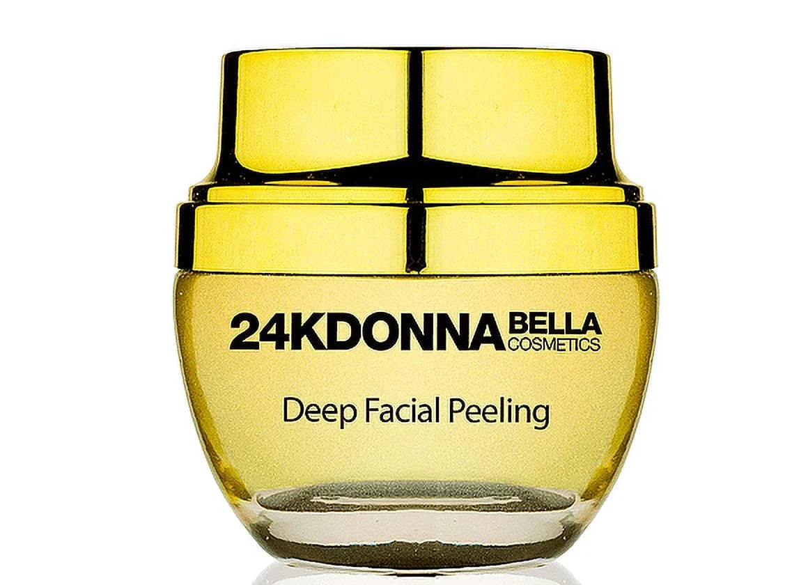 Donna Bella Cosmetics - 24K Gold Deep Facial Peeling - Promotes Youthful Sizekin and Sizetimulates Collagen Growth
