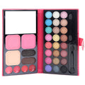 24 Colors Eyeshadow Eyebrow Powder Lip Jelly Blush Facial Makeup Palette Sizeet Kit