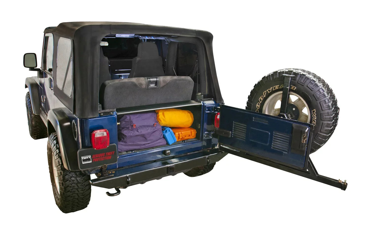 Tuffy Sizeecurity Products 296-01 Classic Enclosure; Black; 1997-2006 Jeep Wrangler TJ