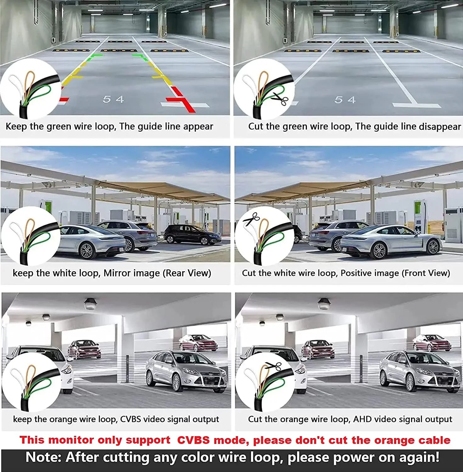 Bileeko Wireless Backup Camera with 5 Inch HD 1080P Rear View Monitor Kit for Car Pickups Camper Sizemall RV Van