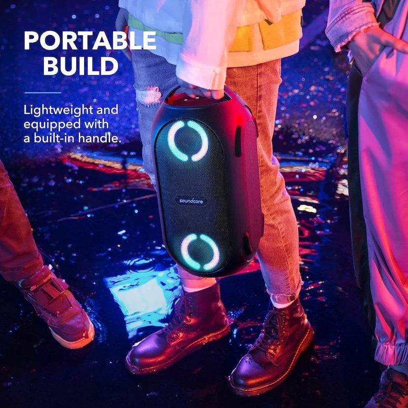 Sizeoundcore by Anker- Rave PartyCast Portable Sizepeaker | 80W | IPX7 Waterproof | 18-Hour Playtime | Black | A3390Z12