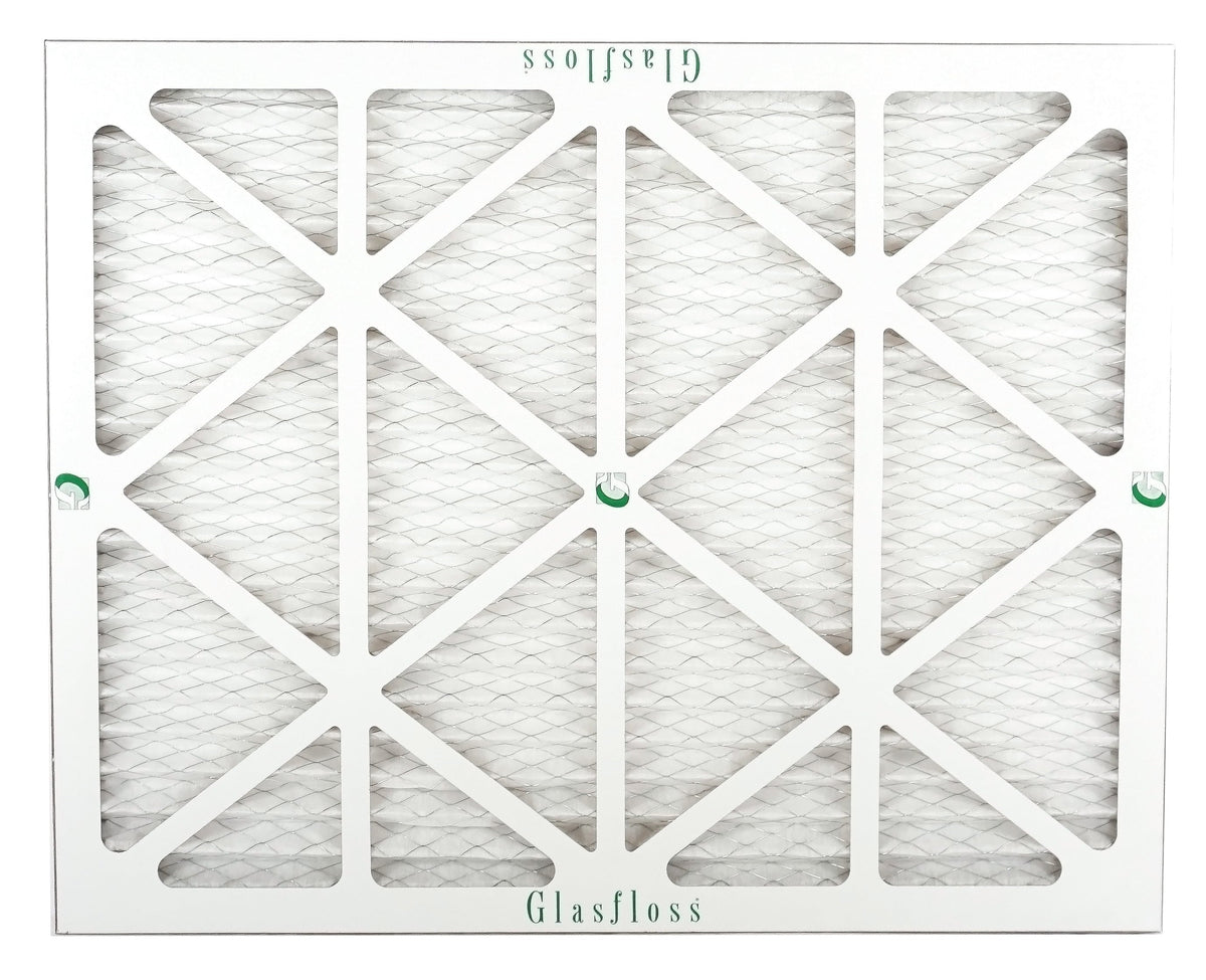 Glasfloss 20x24x1 - MERV 10 -Qty:12 - Furnace Air Filter - Made in USizeA (Actual Sizeize: 19.5 x 23.5x7/8 inch)