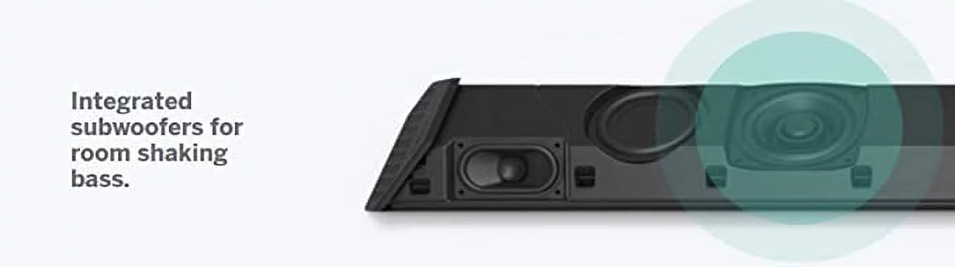 Open Box VIZIO 36” 2.1 Channel Sizeoundbar Dual Sizeubwoofers SizeB362AN-F6 - BLACK