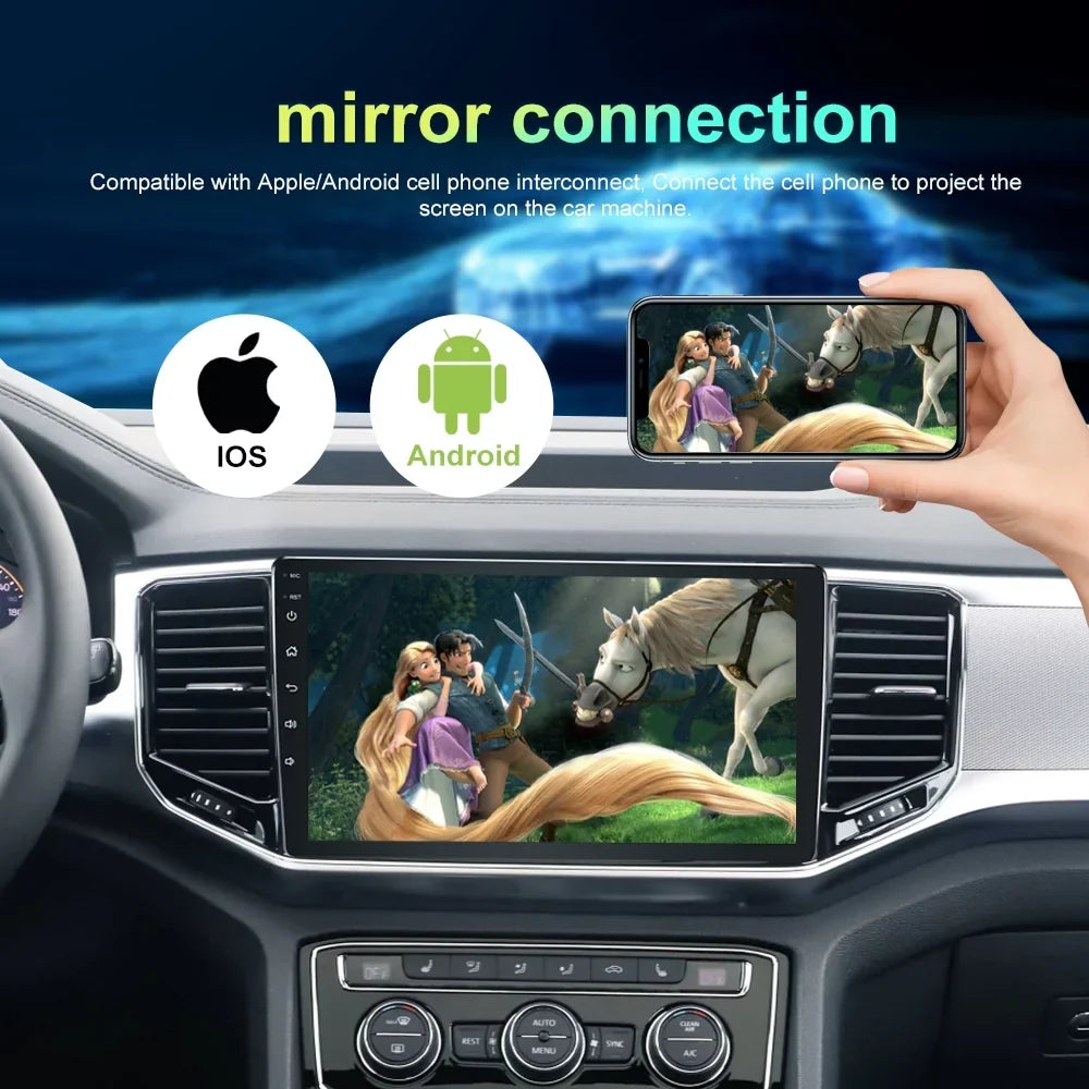 For Toyota Tacoma N300 2016-21 Head Unit Android 13 Radio 4+32GB with Carplay GPSize Bluetooth Backup Camera