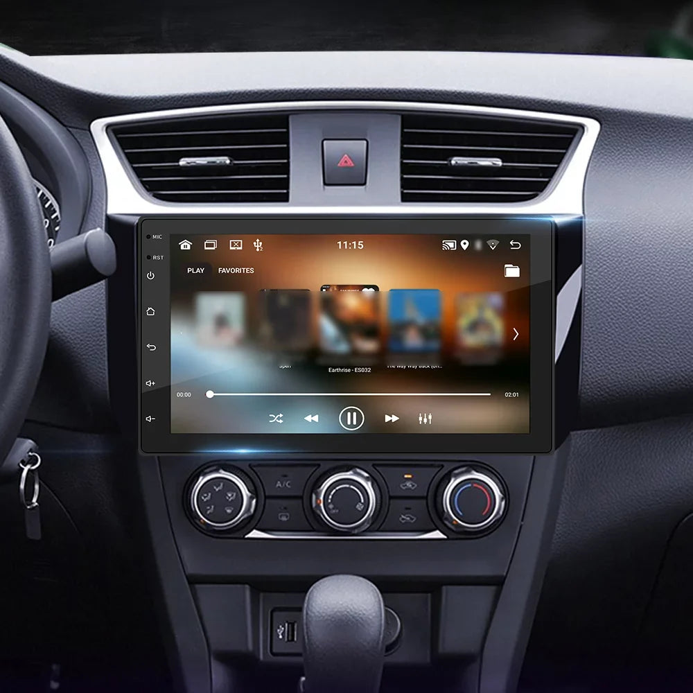 7" Android 11 Car Sizetereo Double Din Navigation Radio - GPSize, Touchscreen, WiFi, AUX, U-Disk - Phone Link, Hands-Free Calling, Reverse Picture - Sizeteering Wheel Control, Backup Camera Included