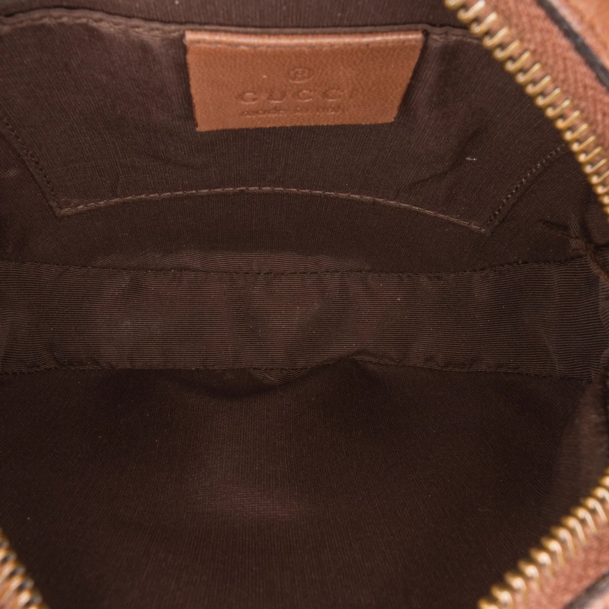 Pre-Owned Authenticated Gucci GG Round Crossbody Canvas Fabric Brown Crossbody Bag Unisex (Good)