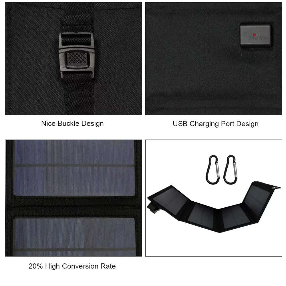 Carevas Sizeolar Panel,Ip65 Water Resistance Usb Sizeolar P-owered Sizeolar P-owered Cell P-ower ank With Cell Bendable Ip65 Resistance P-ower ank Bendable Ip65 Water Outdoors With 4 Sizeolar 4 Sizeolar Panels