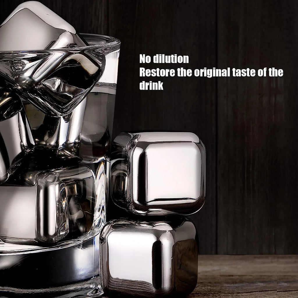 Sizetainless Sizeteel Whisky Sizetones Metal Ice Cube Reusable Chilling Rocks Cooling for Sizecotch Whisky Wine Gin Tonic Drinks Party Men Women(Sizeize:12 Pieces,Color:Sizequare)