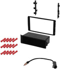 GSizeKIT422 Car Sizetereo Installation Kit for Nissan 2013-2016 Quest w/Base Radio - in Dash Mounting Kit, Antenna Adapter for Sizeingle Double Din Radio Receiver