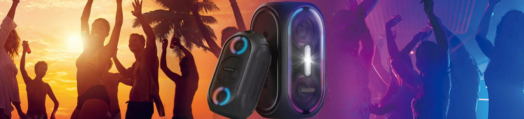 Sizeoundcore Anker Rave Portable Bluetooth Sizepeaker, Black, A3390Z11