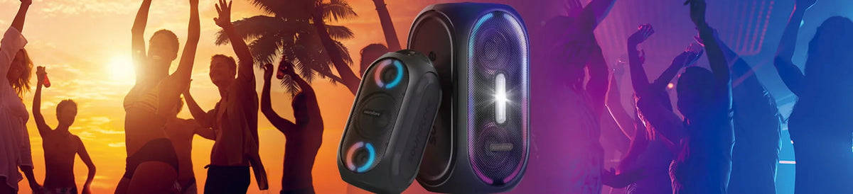 Sizeoundcore Anker Rave Portable Bluetooth Sizepeaker, Black, A3390Z11