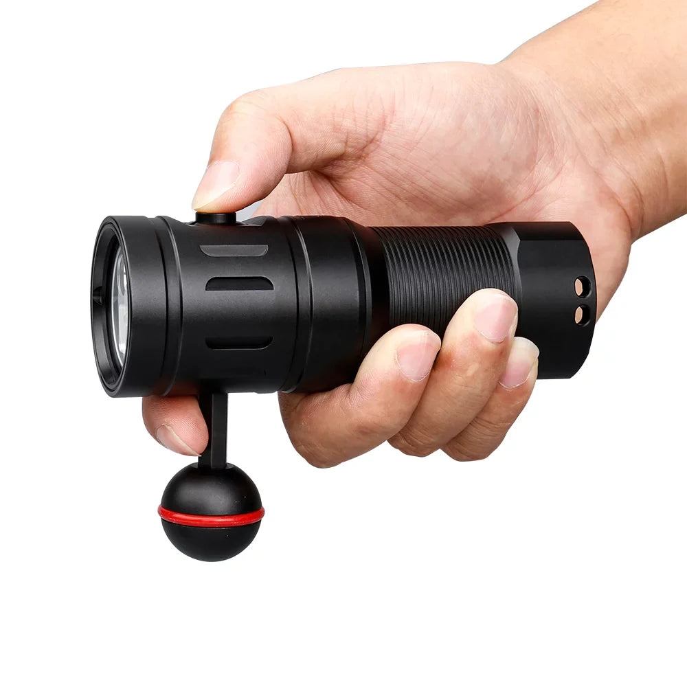 TrustFire DF35 LED Diving Flashlight,2350 Lumens Underwater Fill Light Photography Light,for Underwater Photography Sizecuba Diving