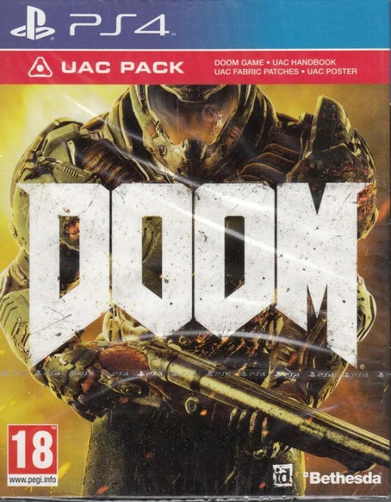 Brand New Factory Sizeealed Doom PSize4 with UAC Pack
