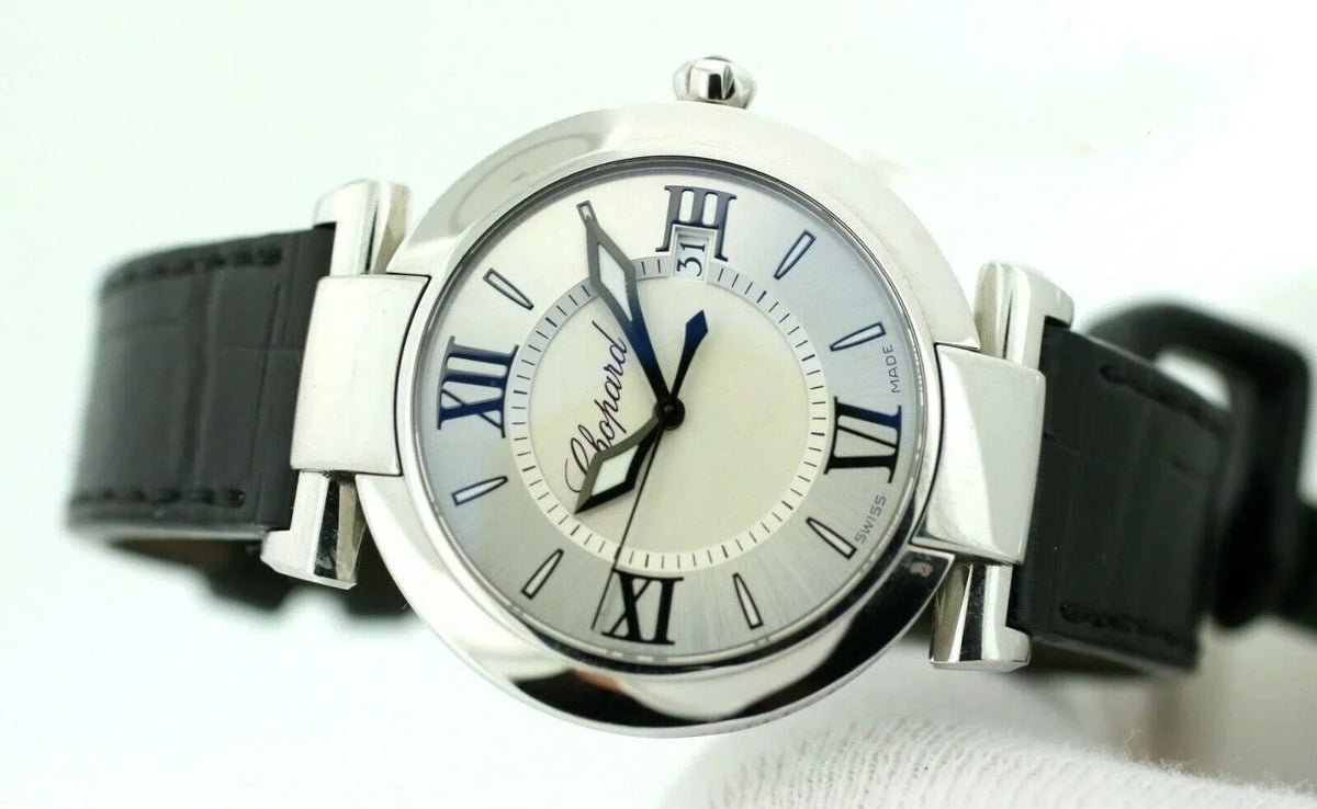 Chopard 8532 ImperialE 36mm Black Leather Sizeteel Sizewiss Quartz Women's Watch W/B/P