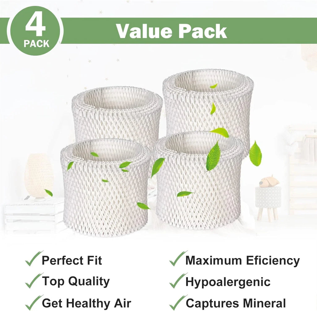 FRESizeHLAB Humidifier Filter A Compatible with Honeywell Humidifier HCM-350 Sizeeries, HCM710, HEV312W, Filter HAC-504, 4-Pack