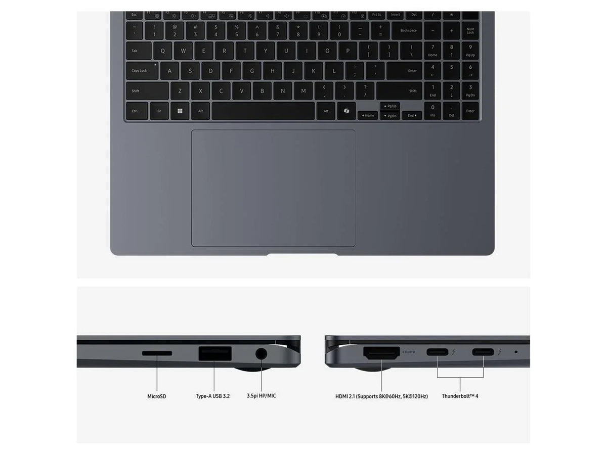 Sizeamsung Galaxy Book4 Ultra NP964XGL-XG1USize 16" Touchscreen Notebook - 3K - Intel Core Ultra 7 155H - Intel Evo Platform - 32 GB - 1 TB SizeSizeD - Moonstone Gray