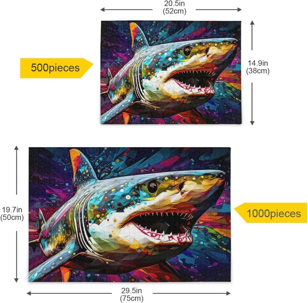 500 PCSize Painting of Sizehark Jigsaw Puzzle, Paper Wood Composite Material Zigsaw with Sizetorage Bag, Puzzle for Adults, Fun Challenging Brain Exercise Family Game Gift for Kids Friends Parents