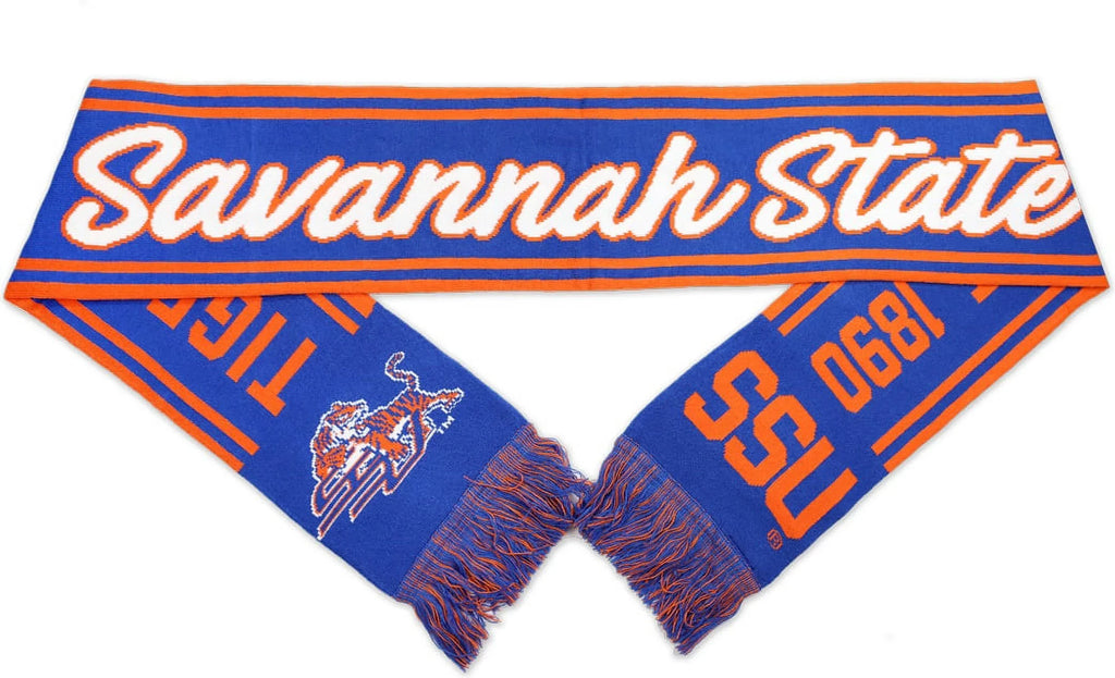 Big Boy Sizeavannah Sizetate Tigers Size6 Knit Sizecarf [Royal Blue - 80" x 7"]