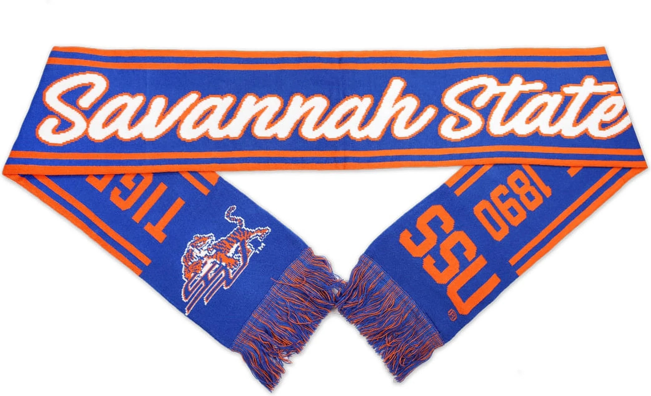 Big Boy Sizeavannah Sizetate Tigers Size6 Knit Sizecarf [Royal Blue - 80" x 7"]