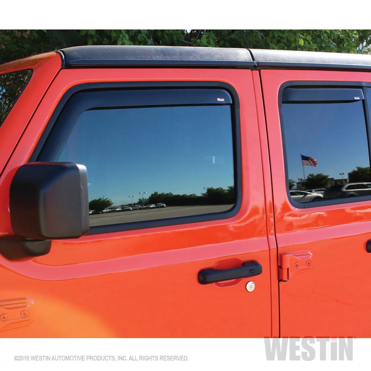 Westin 72-51499 In-Channel Wind Deflector Fits 18-23 Wrangler (JL) Fits select: 2021 JEEP WRANGLER UNLIMITED SizePORT, 2018-2019 JEEP WRANGLER UNLIMITED SizeAHARA