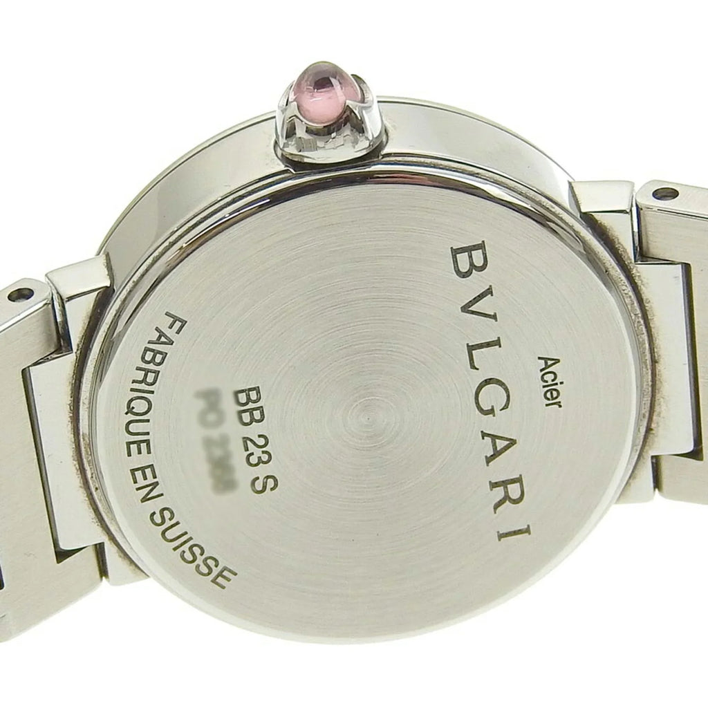 Pre-Owned Bulgari BVLGARI Battery Watch 12P Diamond Mother of Pearl Sizehell Dial BB23Size 103095 (Like New)