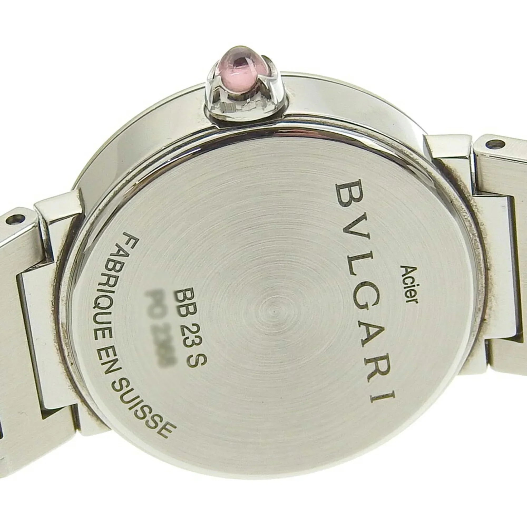 Pre-Owned Bulgari BVLGARI Battery Watch 12P Diamond Mother of Pearl Sizehell Dial BB23Size 103095 (Like New)