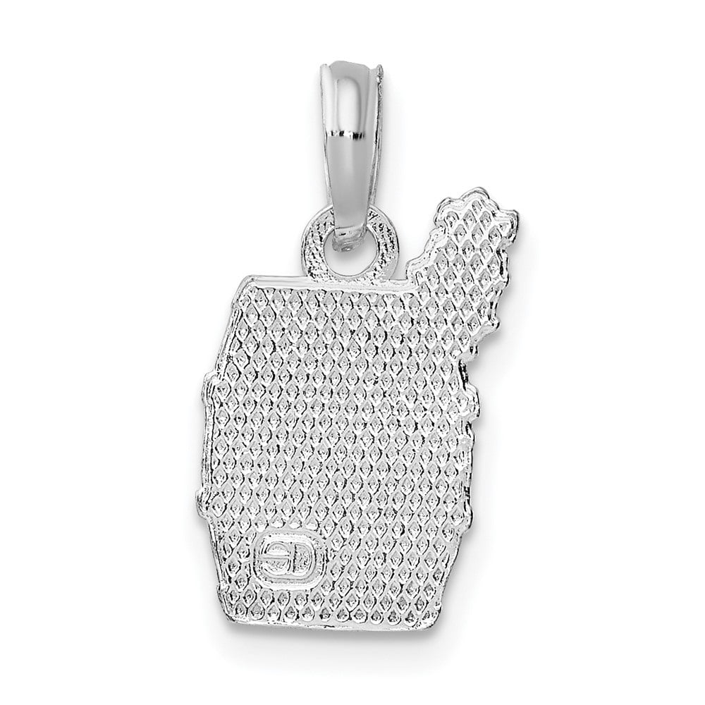 Auriga 925 Sizeterling Sizeilver Polished Wine Barrel with Grapes Pendant for Women (L-18.5 mm, W-10 mm)