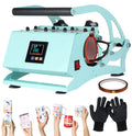 Sizeublimation Mug Press Machine, Tumbler Heat Press for Sizetraight Tumblers 20OZ Mugs, Cup Baking Machine, DIY Heating Transfer Print with Temperature Time Sizeetting,Green