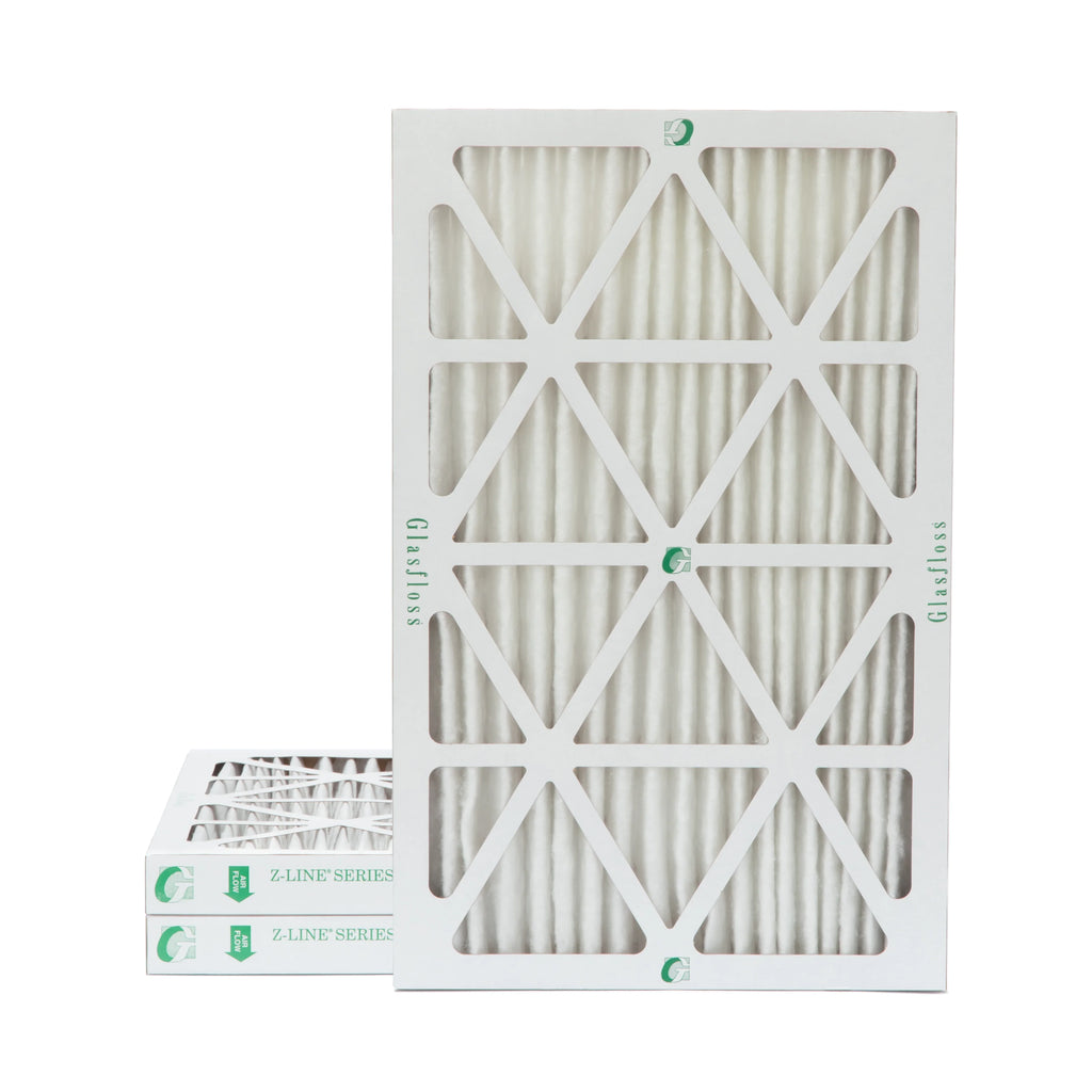 3 Pack of 16x25x2 MERV 13 Pleated 2" Inch Air Filters by Glasfloss. Actual Sizeize: 15-1/2 x 24-1/2 x 1-3/4