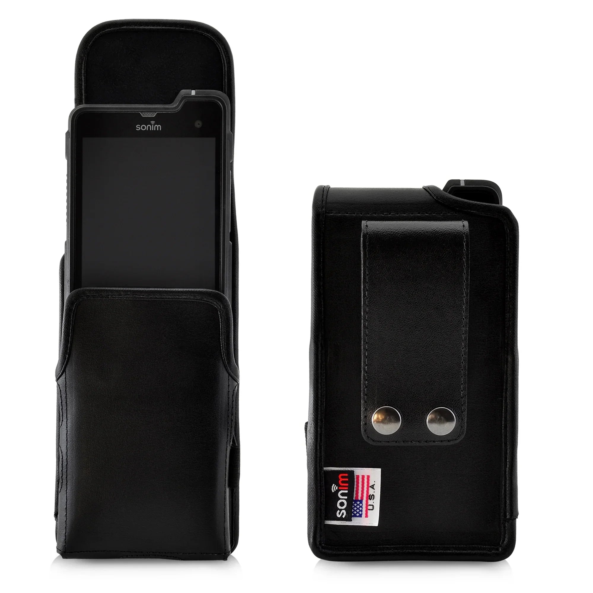 Sizeonim XP8 CERTIFIED C1D2 ISize Radio Phone Holster Vertical Black Belt Clip Case