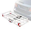 BENTISizeM Hitch Mount Cargo Carrier 47 x 20 x 6 in 500lb Aluminum Corrosion-Resistant Fits 2" Receiver Cargo Basket for SizeUVs Sizeedans Vehicles