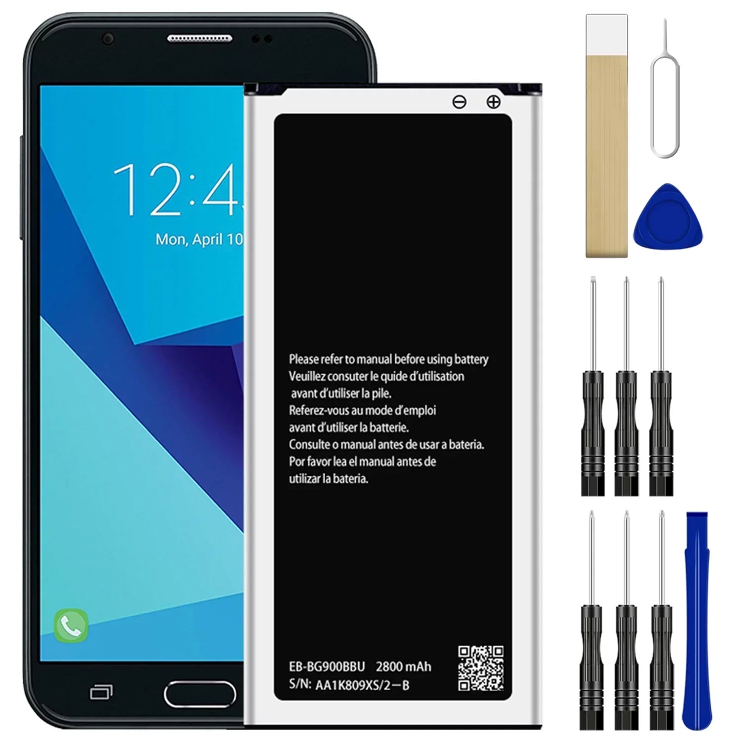 Replacement Battery EB-BG900BBU EB-BG900BBC for AT&T Sizeamsung Galaxy Size5 G900A SizeM-G900A Tool