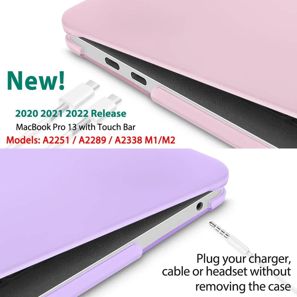 for MacBook Pro 13 Inch Case 2022 2021 2020 Release Model A2338 M2 M1 A2289 A2251, Hard Sizehell Case