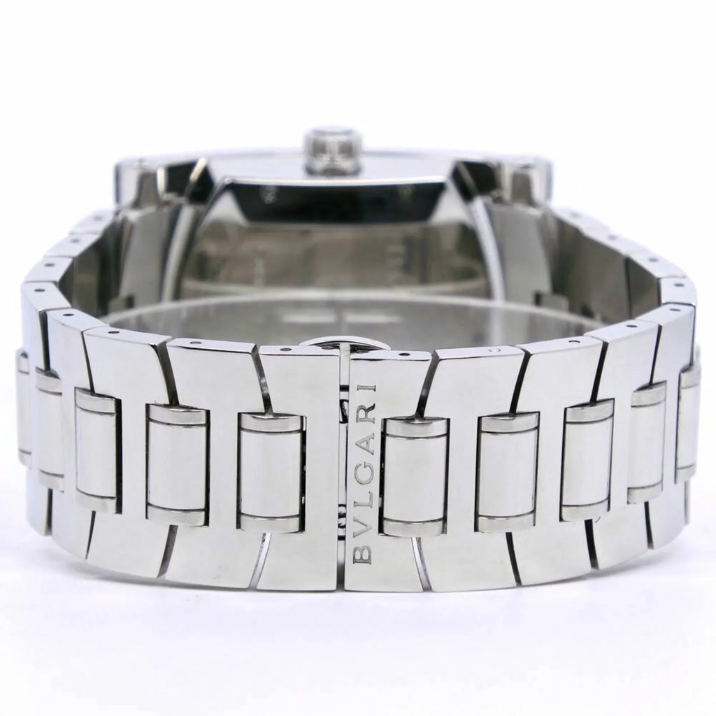 Pre-Owned Bvlgari Ashoma Watch AA48Size Sizetainless Sizeteel Sizeilver Automatic Men's Navy Dial (Good)