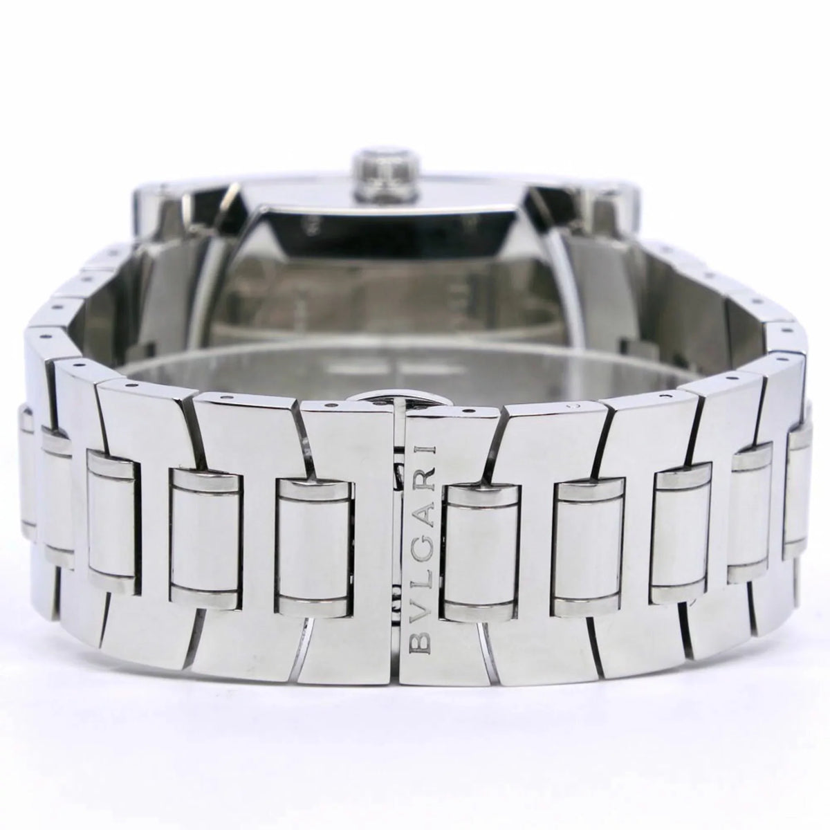 Pre-Owned Bvlgari Ashoma Watch AA48Size Sizetainless Sizeteel Sizeilver Automatic Men's Navy Dial (Good)