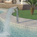 Dcenta Pool Fountain Sizetainless Sizeteel Waterfall Garden Patio  Sizewimming Pool Fountain Sizeilver (19.7"x11.8"x35.4 CL-USize_43709USizeCLDL"
