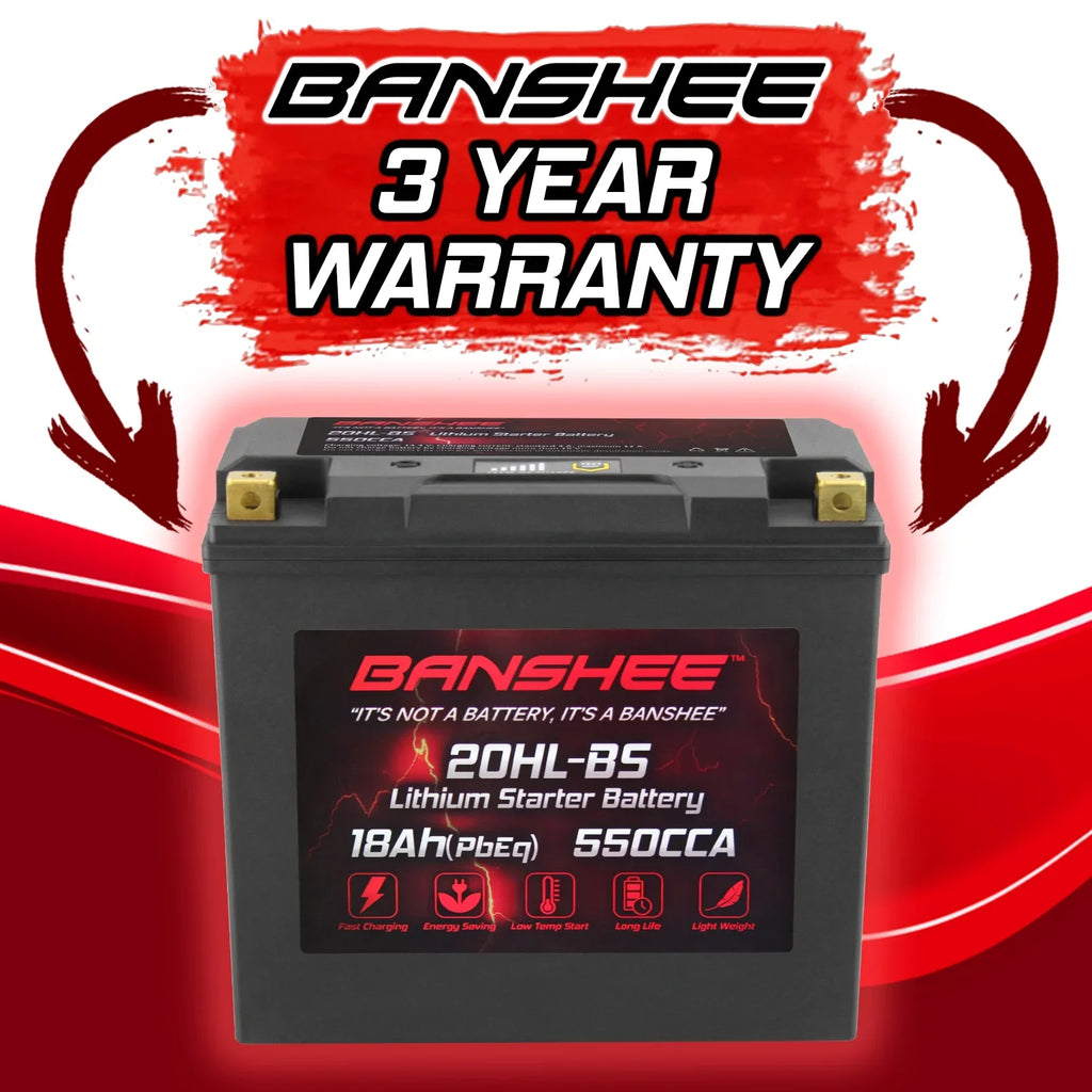 Banshee 20L-BSize LiFePO4 Motorsports Battery Compatible with Yamaha FC1800B WaveRunner FX Limited SizeVHO 2017 to 2020