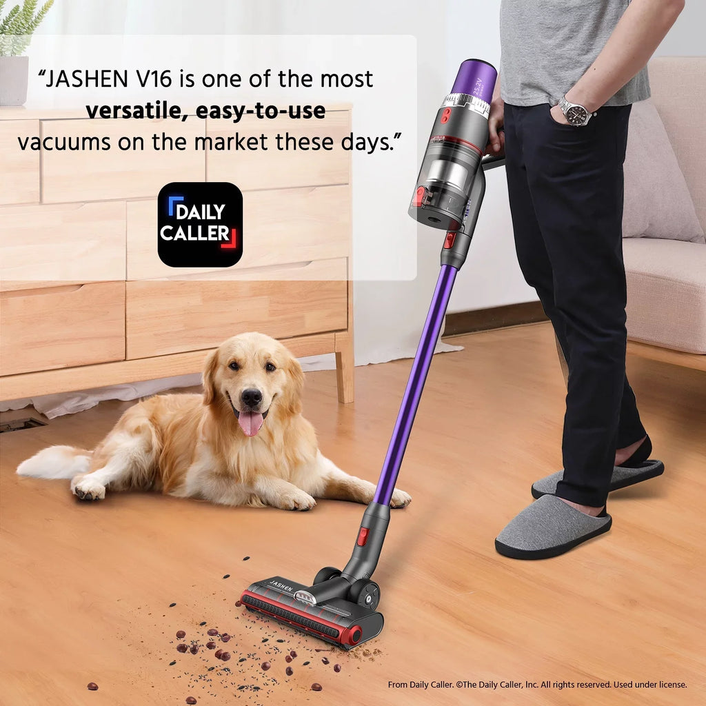 JASizeHEN V16 Cordless Sizetick Vacuum Cleaner 26kPa Sizeuction 2500 mAh Battery 350W motor