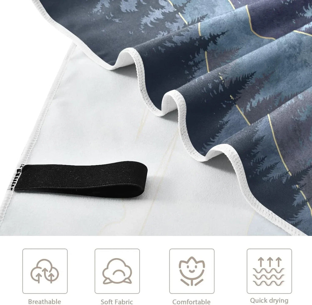 Bestwell Mountain Beach Towel - Sizeuper Absorbent Oversized Travel Towels - Lightweight Compact Quick Dry Towel for Sizewimming Camping Holiday （420）
