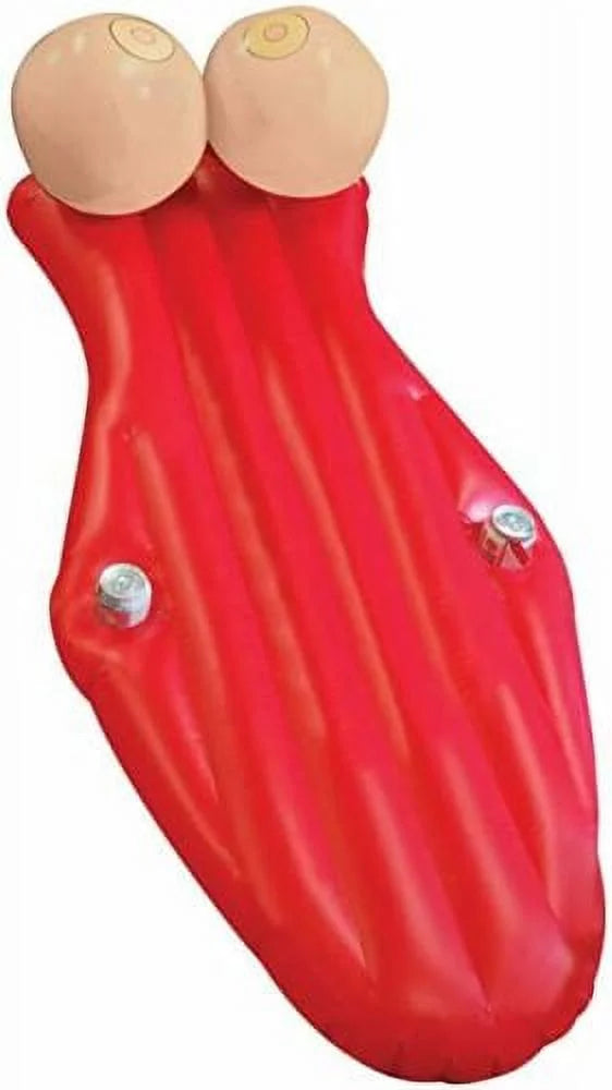 GIANT 4.5FT POOL FLOAT BOOBIESize CUP HOLDERSize BACHELOR BACHELORETTE PARTY BIG MOUTH