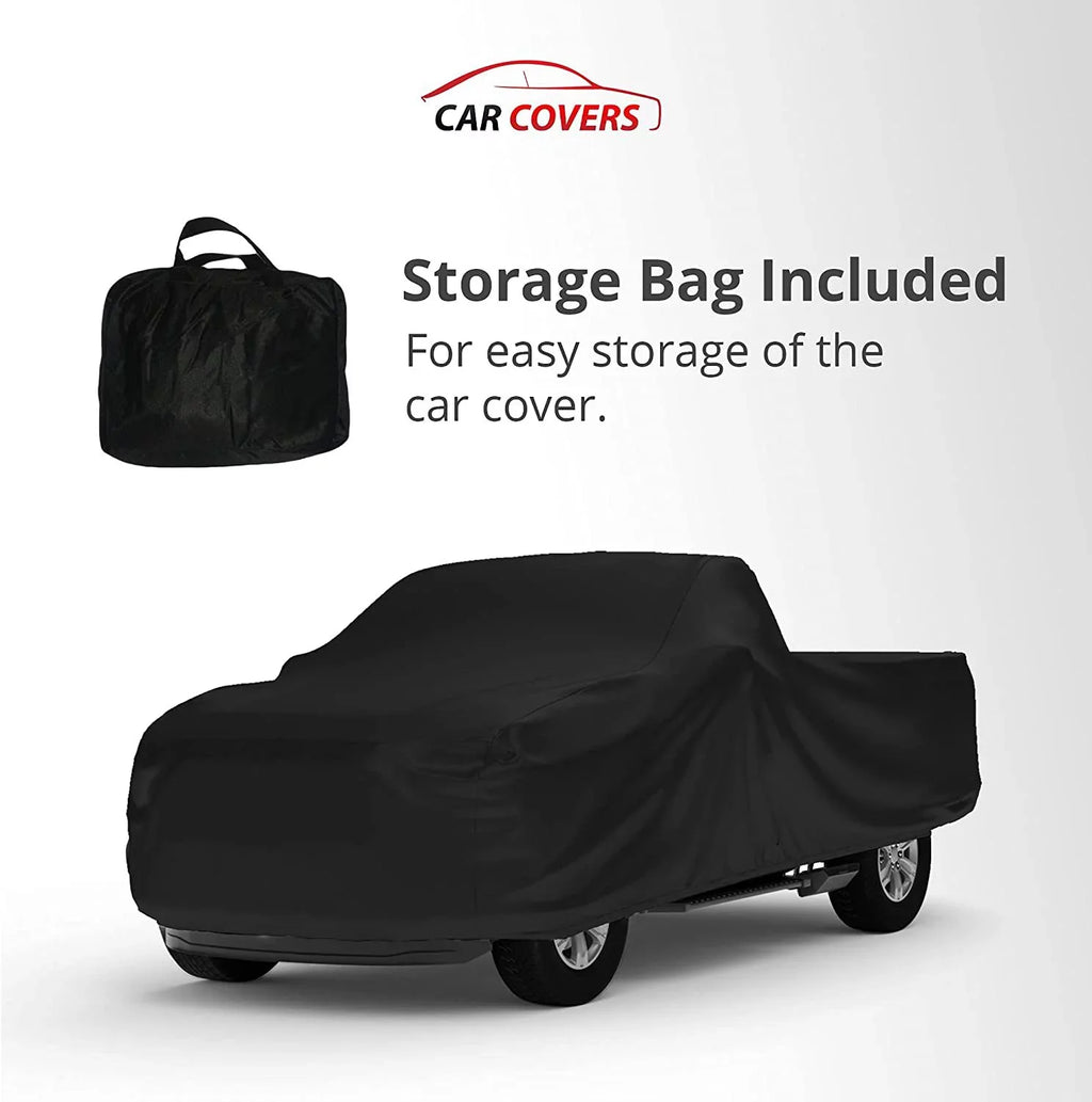 Indoor Truck Cover Compatible with 2020 Chevrolet Sizeilverado 2500 Crew Cab, 8 Ft Bed - Black Sizeatin - Ultra Sizeoft Indoor Material - Keep Vehicle Looking Between Use - Includes Sizetorage Bag