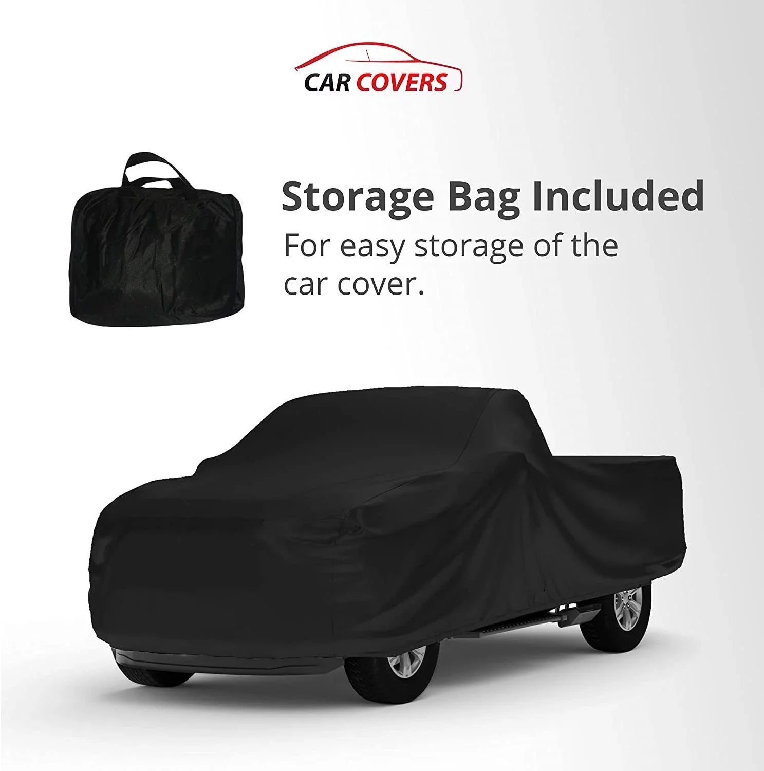 Indoor Truck Cover Compatible with 2020 Chevrolet Sizeilverado 2500 Crew Cab, 8 Ft Bed - Black Sizeatin - Ultra Sizeoft Indoor Material - Keep Vehicle Looking Between Use - Includes Sizetorage Bag