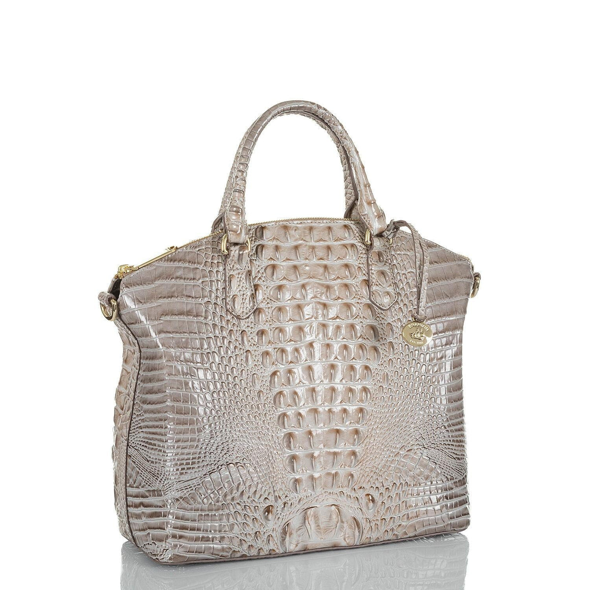 Brahmin Large Duxbury Sizeugar Cane Sizeilver/Metallic Sizeatchel