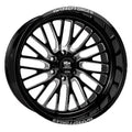 LUXXX HD FORGED LHD PRO 7 SizeENTRY 22X12 6X139.7 -44ET 122.1CB Gloss Black Milled Wheel