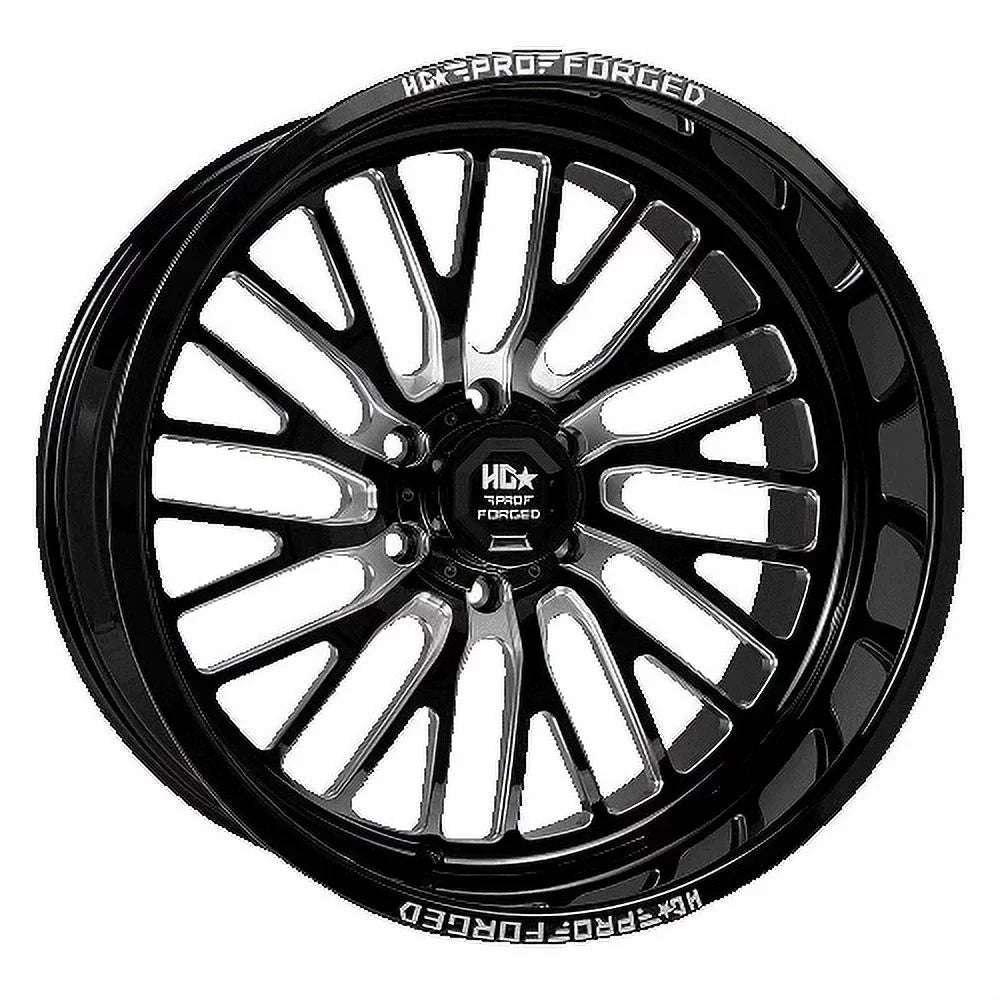 LUXXX HD FORGED LHD PRO 7 SizeENTRY 22X12 6X139.7 -44ET 122.1CB Gloss Black Milled Wheel