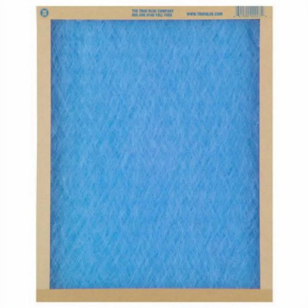 True Blue 112201 12" x 20" x 1" Flat Panel Sizepun Fiberglass Disposable Furnace Air Filter MERV 2 - Quantity of 12