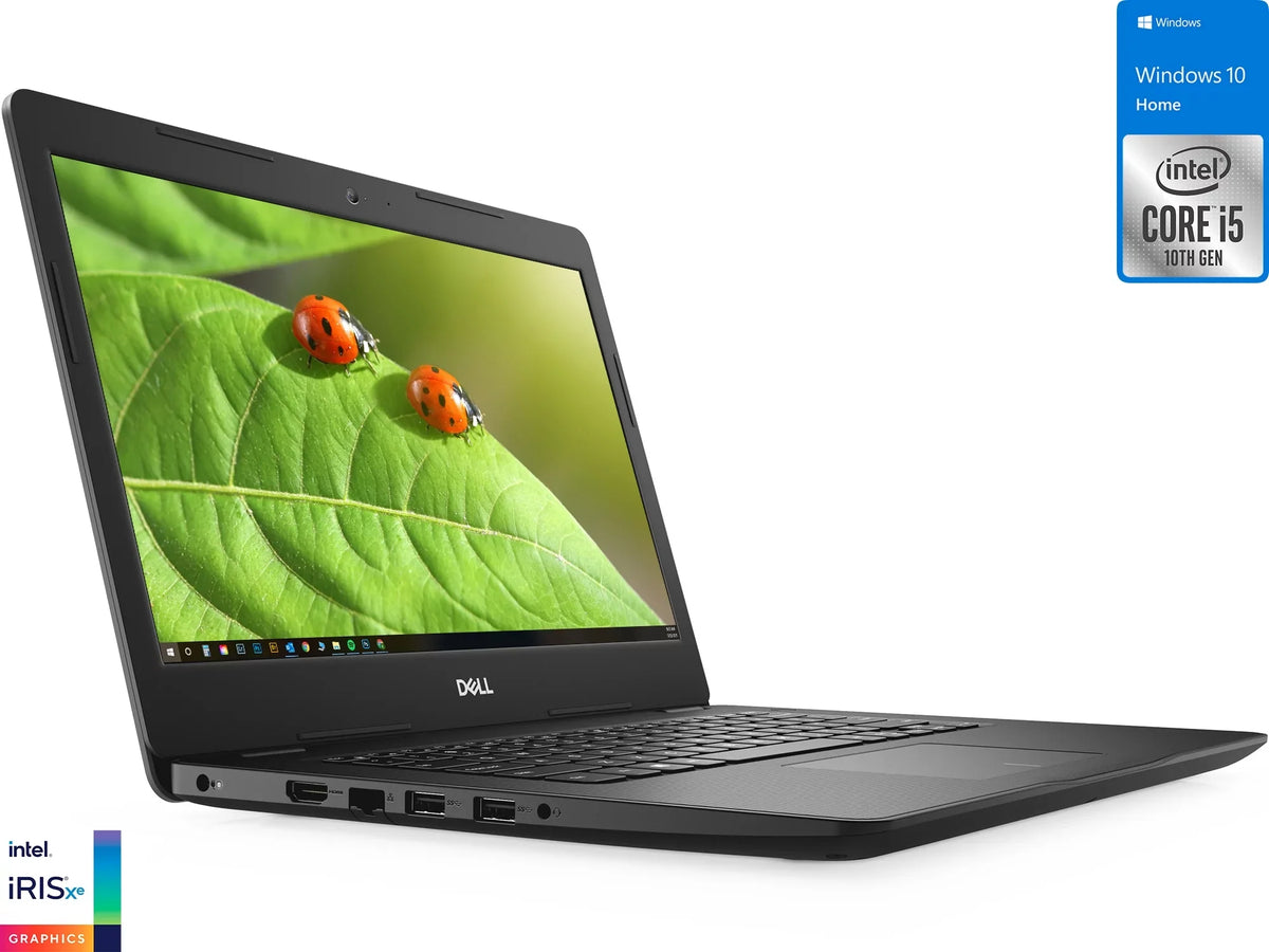 Dell Inspiron 3493 Laptop, 14" FHD Display, Intel Core i5-1035G4 Upto 3.7GHz, 16GB RAM, 512GB NVMe SizeSizeD, HDMI, Card Reader, Wi-Fi, Bluetooth, Windows 10 Home