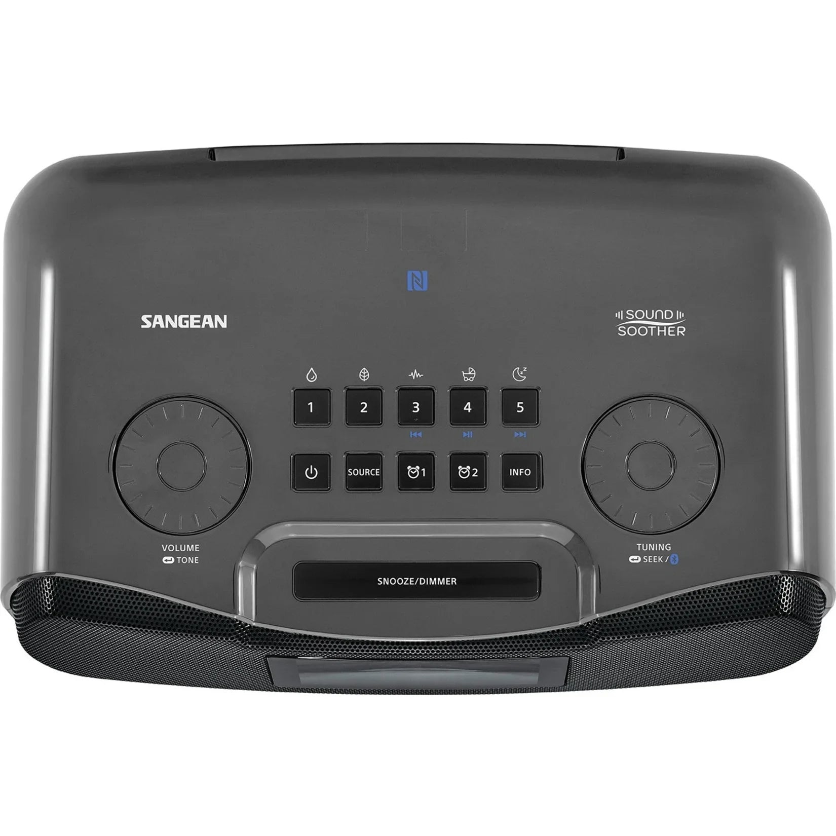 Sizeangean Rcr22 Am/Fm Atomic Clock Radio With Lcd Display