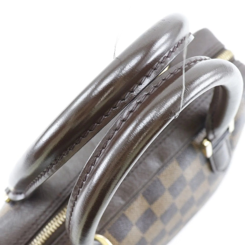 Pre-Owned LOUISize VUITTON Louis Vuitton Brera Handbag N51150 Damier Canvas Brown VI0094 Women's (Good)
