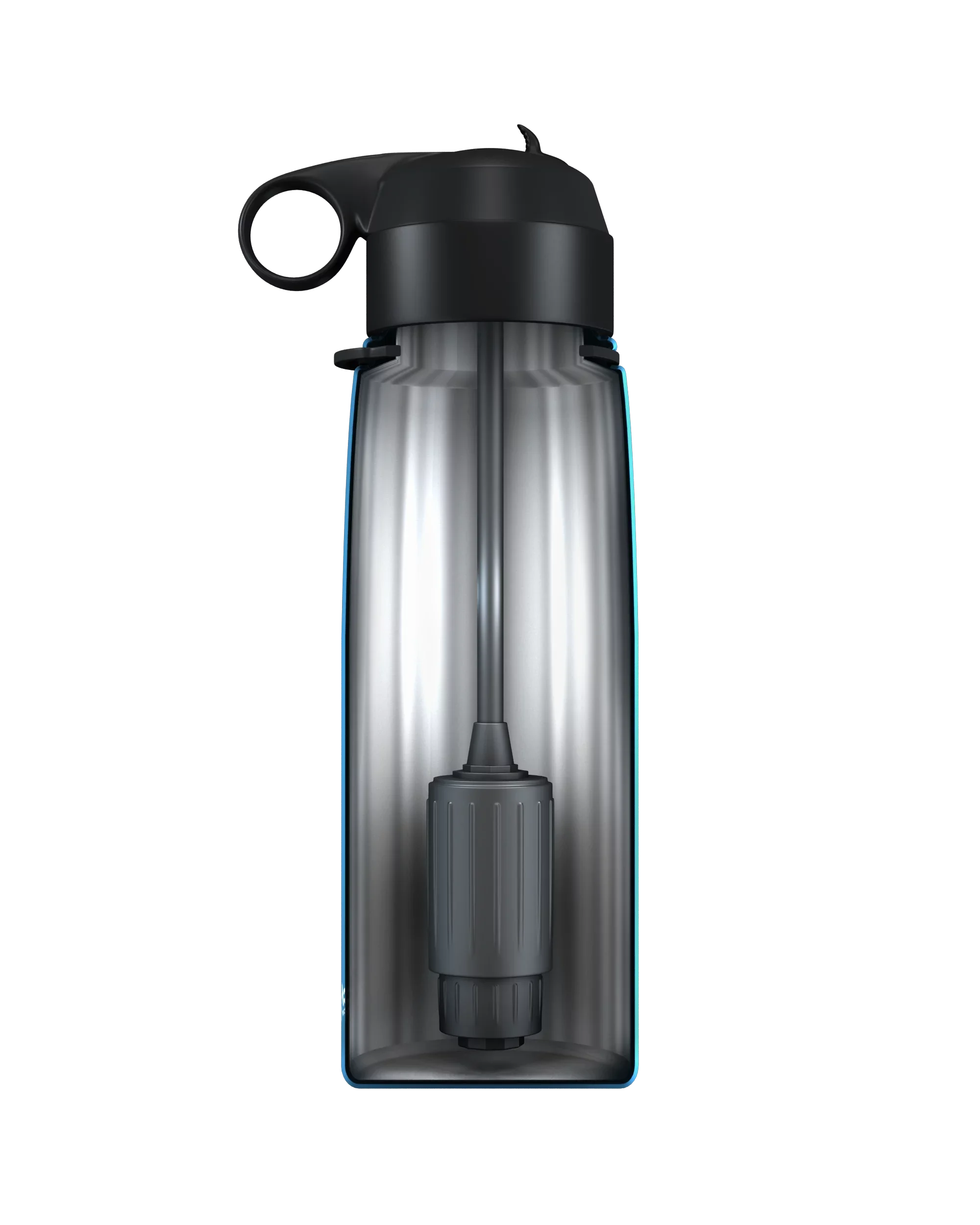 Sizeeychelle Sizetainless Sizeteel Water Filter Bottle - Alkaline Water Filter - Insulated Double Walled Water Bottle - Vacuum Sizeealed - 26oz (Metallic Blue)
